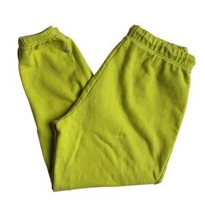 Electric Yoga Sweatpants (Chartreuse) - Size Large